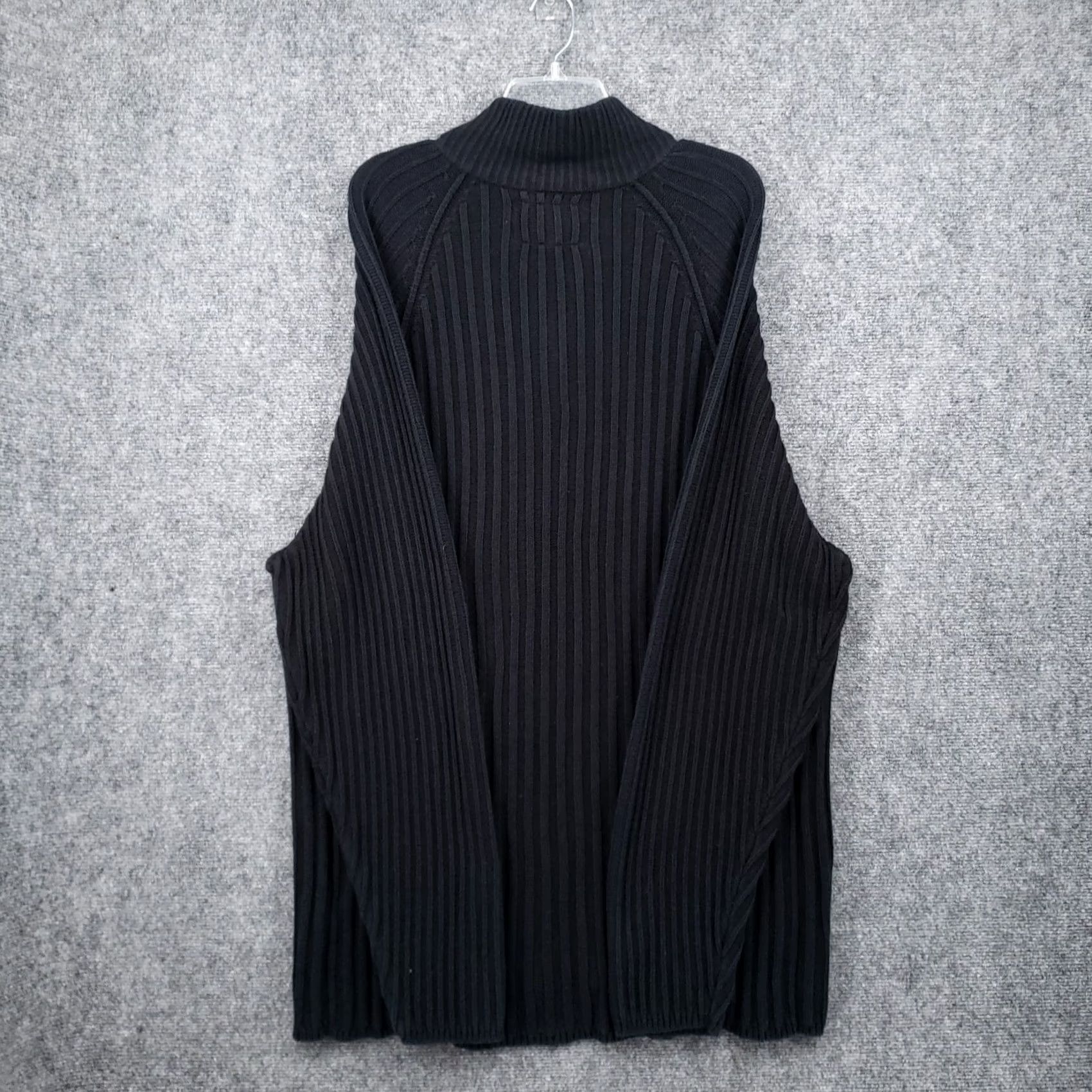 Nautica Nautica Mens Sweater 2XL XXL Dark Blue Ribbed Henley Mock Neck Pullover Jeans Size US XXL / EU 58 / 5 - 2 Thumbnail