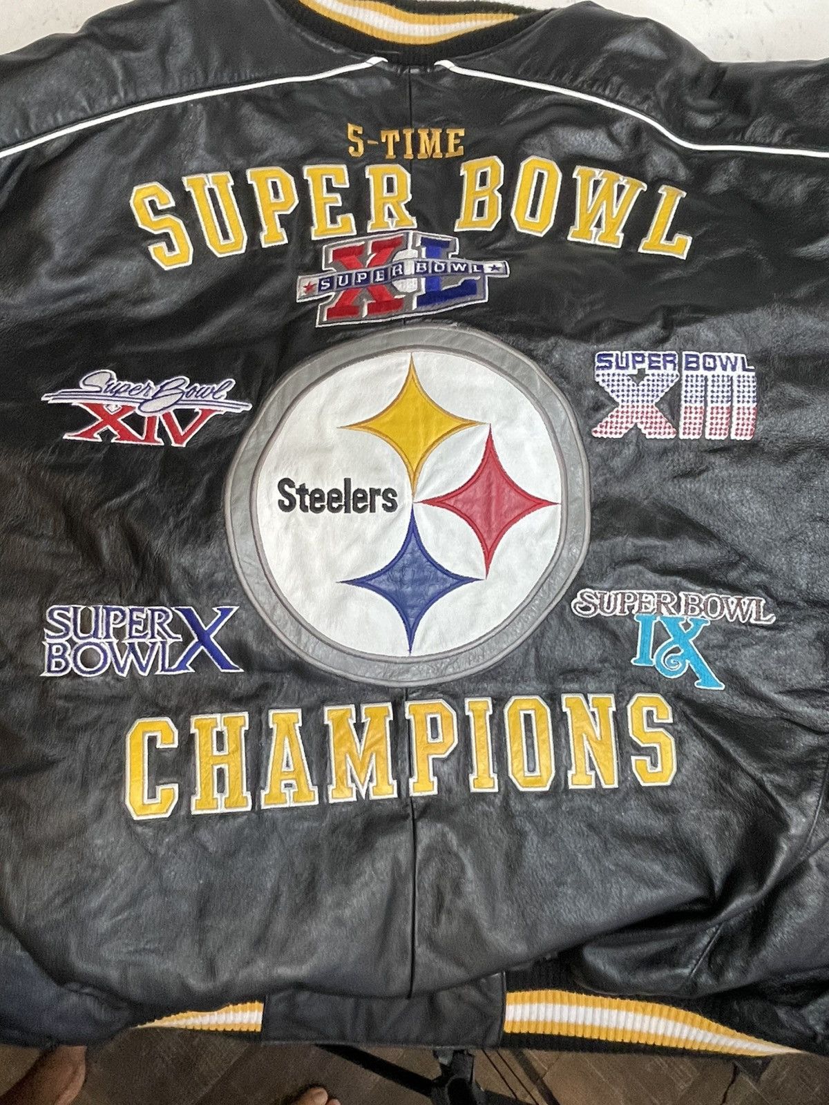 G-III Pittsburgh Steelers 5-Time Superbowl GIII Leather Jacket XL Size US XL / EU 56 / 4 - 23 Thumbnail