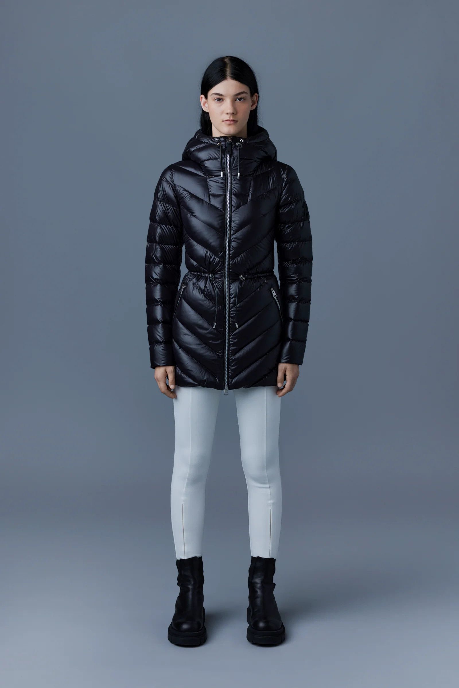 Mackage *No Tariff* MACKAGE Arita Light Hooded Down Chevron Jacket Size XS / US 0-2 / IT 36-38 - 14 Thumbnail