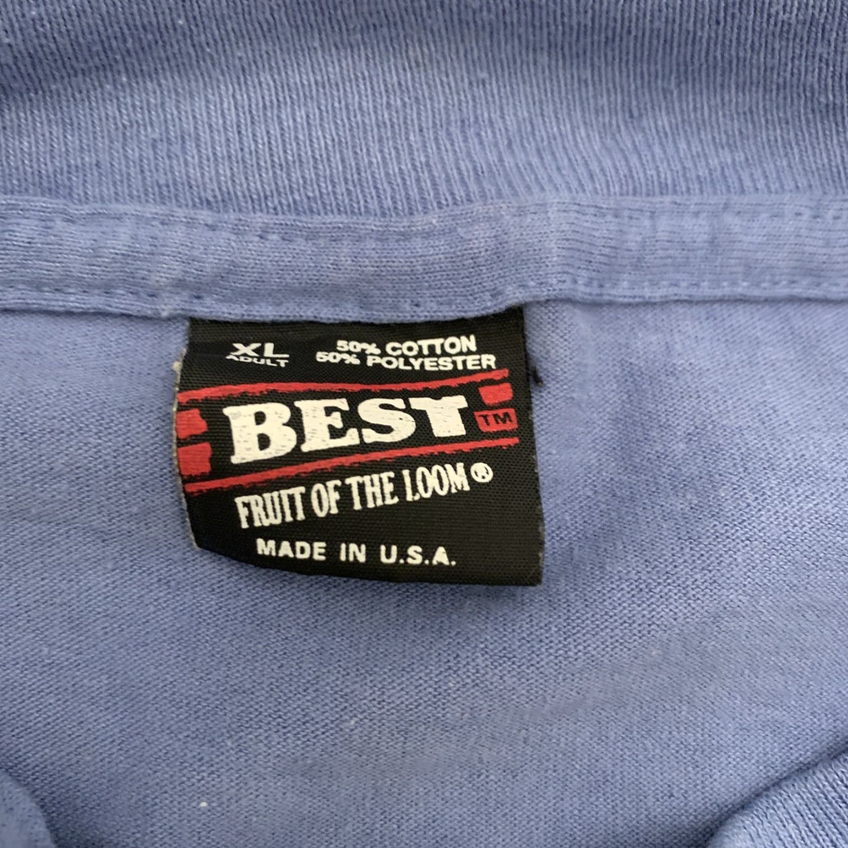Fruit Of The Loom VINTAGE Chuck Dehaan T-Shirt XL Men Graphic 90s Horses Western Blue Cotton Short Sleeve Crew Neck Size XL Size US XL / EU 56 / 4 - 6 Thumbnail