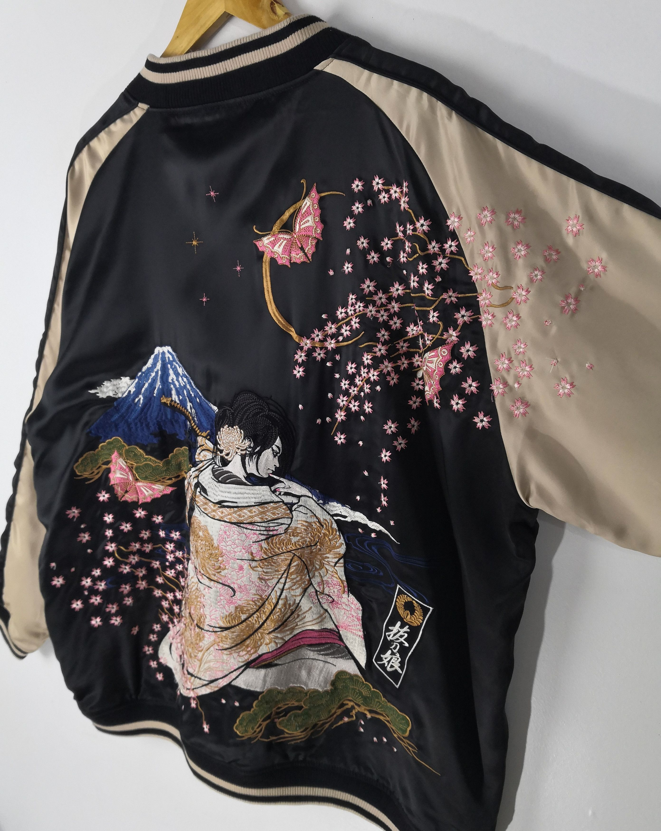 Vintage Vintage Sukajan Geisha Jacket Embroidery Big Logo Art Size US XXL / EU 58 / 5 - 4 Thumbnail