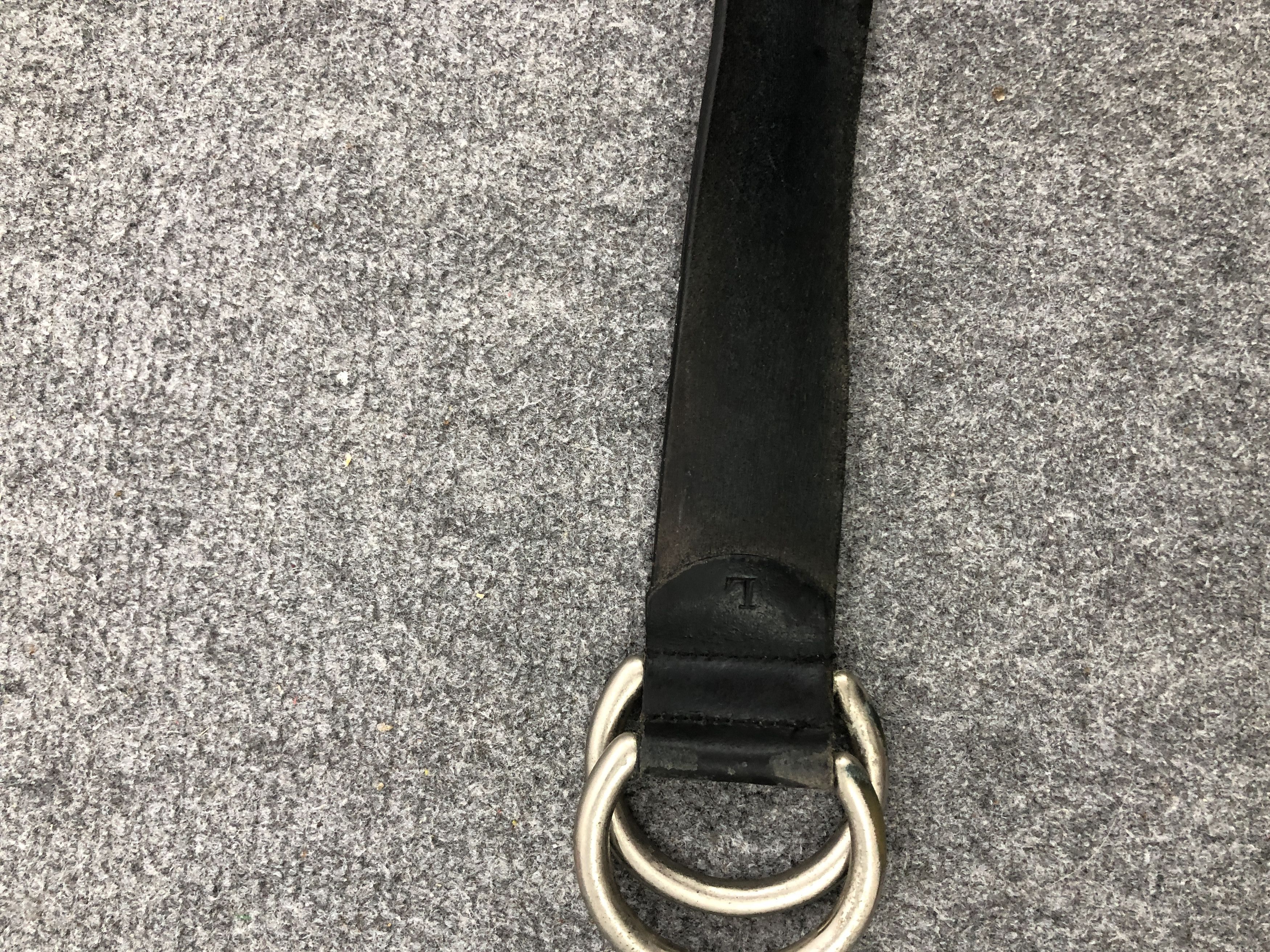 Genuine Leather Vintage Double Ring Buckle Japanese Leather Belt B0026 Size ONE SIZE - 8 Thumbnail