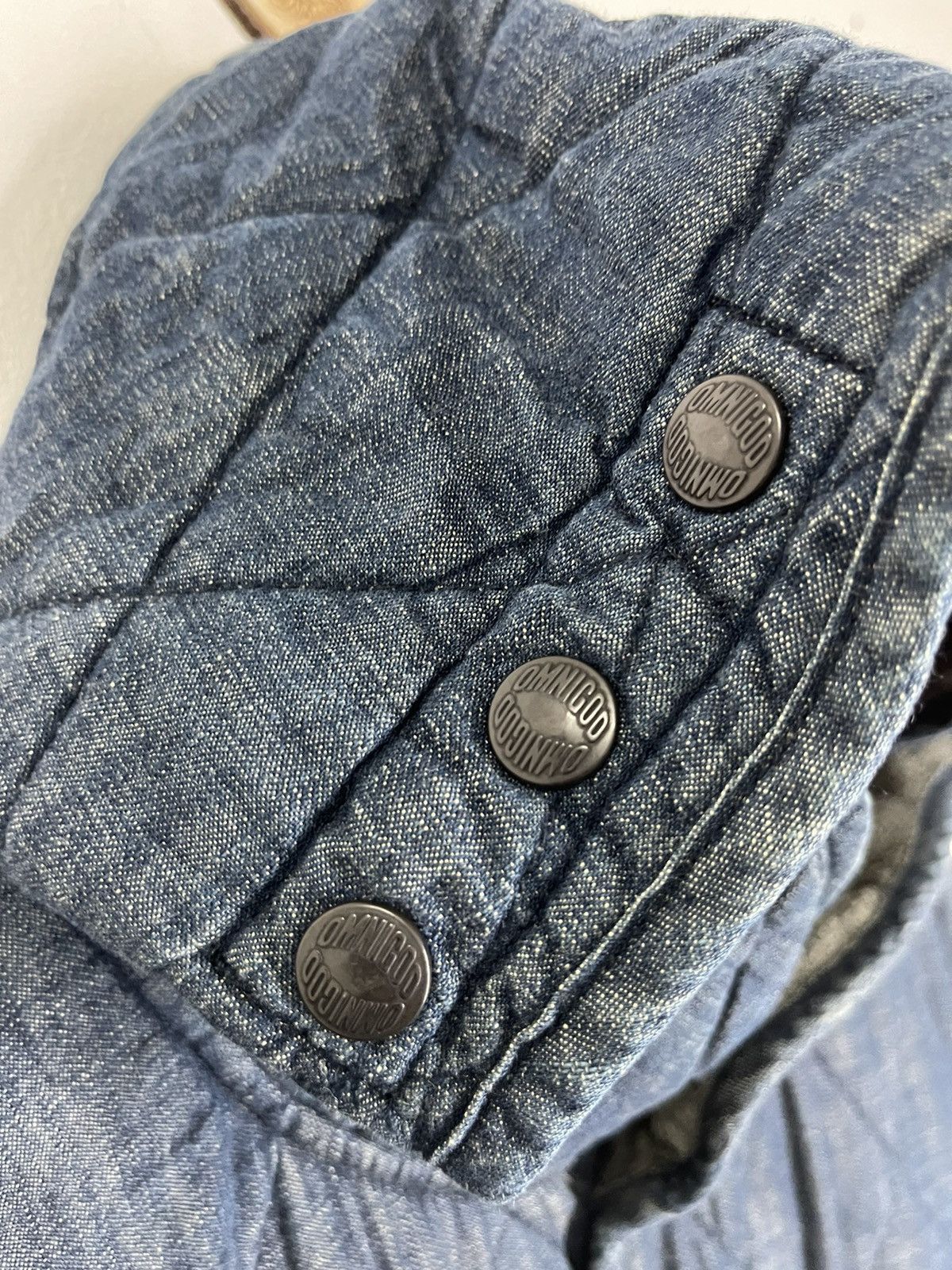 OMNIGOD VINTAGE OMNIGOD INDIGO BLUE QUILTS PARKAS Size US L / EU 52-54 / 3 - 4 Thumbnail