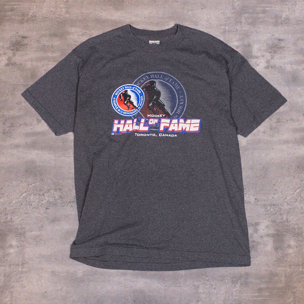 Hall Of Fame × Vintage Hockey Hall OF Fame Tronoto Grey Double Stitch T-Shirt Size US M / EU 48-50 / 2 - 1 Thumbnail