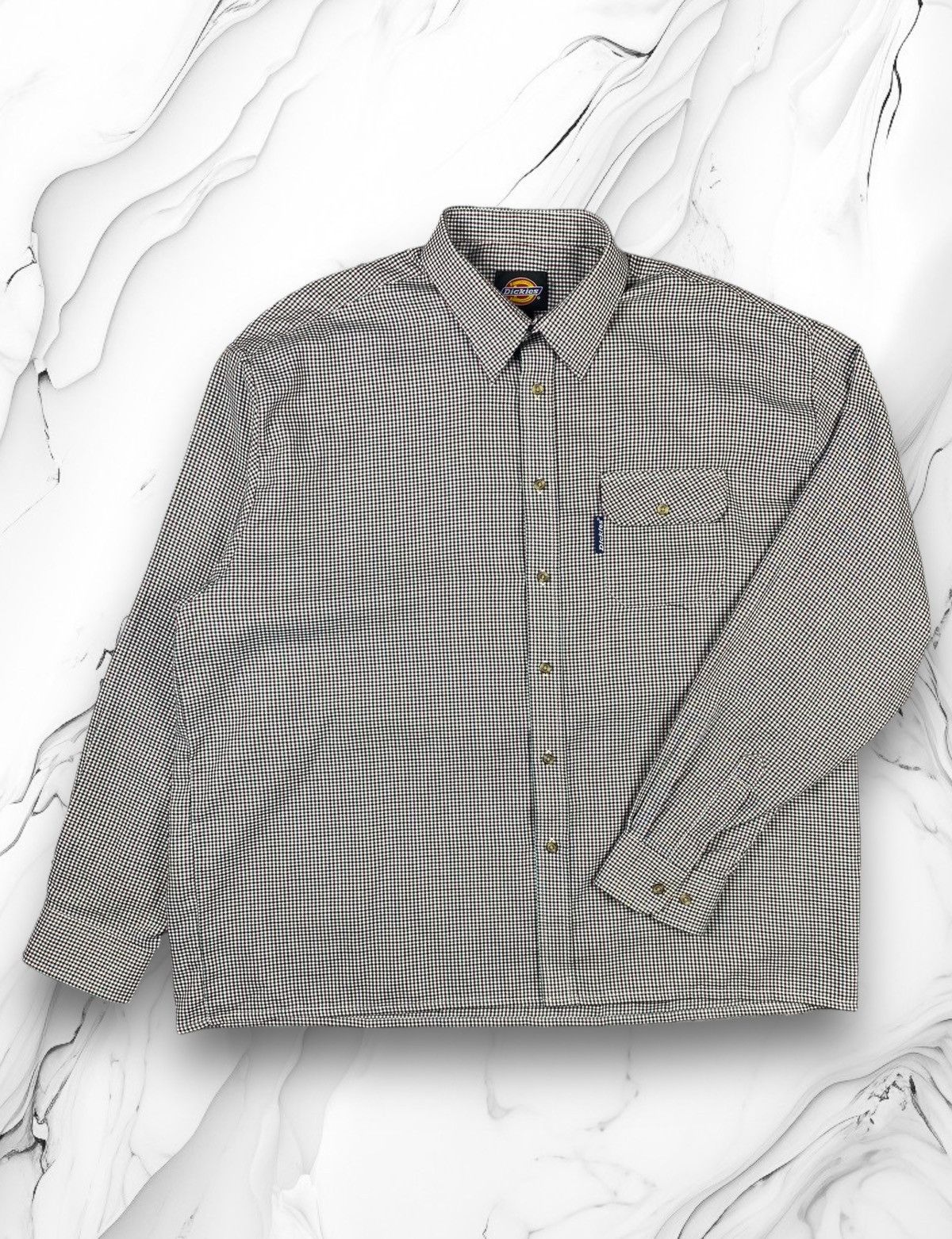 Dickies × Vintage Vintage Dickies Button Up Long Sleeve Shirt Size XXL Size US XXL / EU 58 / 5 - 1 Thumbnail