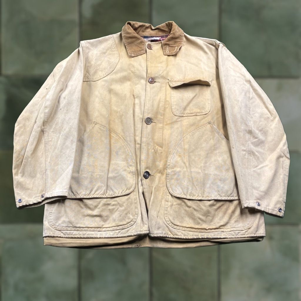 Vintage VINTAGE Hunting Jacket Mens L Brown Duck Canvas Plaid Lined Chore Coat USA Jacket 50s 80s 90s Outdoor Workwear Mens Size US L / EU 52-54 / 3 - 1 Thumbnail