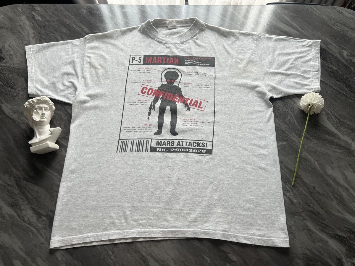 Vintage × Warner Bros Mars Attacks : Warner Bros 1997 Martian Confidential Size US XL / EU 56 / 4 - 2 Thumbnail