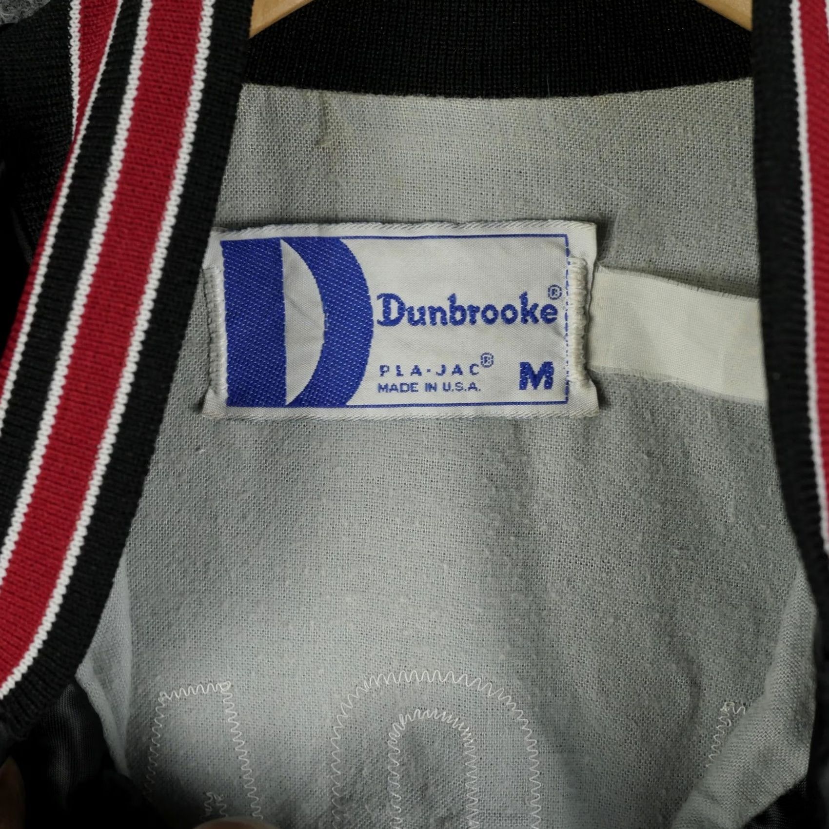 Dunbrooke VINTAGE Dunbrooke Jacket Womens M Satin Colonial Cheerleading Varsity Black 90s Womens Size M / US 6-8 / IT 42-44 - 6 Thumbnail