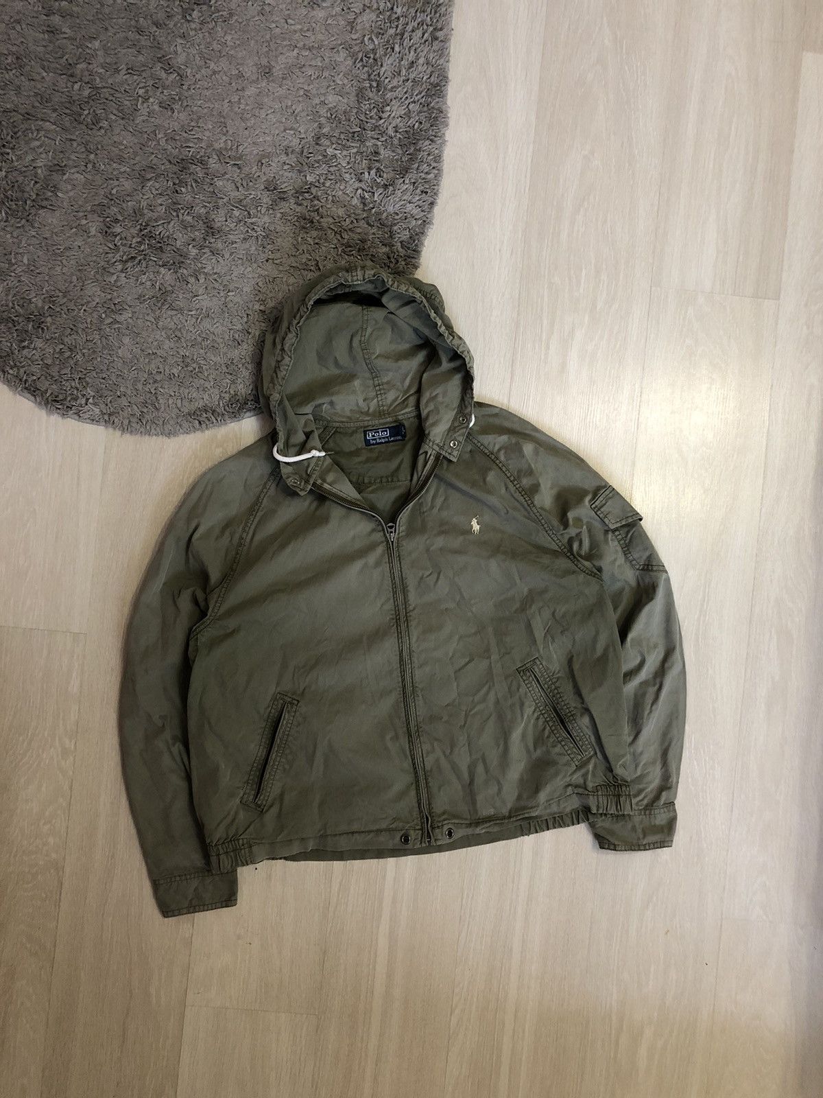 Polo Ralph Lauren × Vintage Vintage Polo Ralph Lauren Faded Distressed Military Jacket Size XXL / US 16-18 / IT 52-54 - 1 Thumbnail