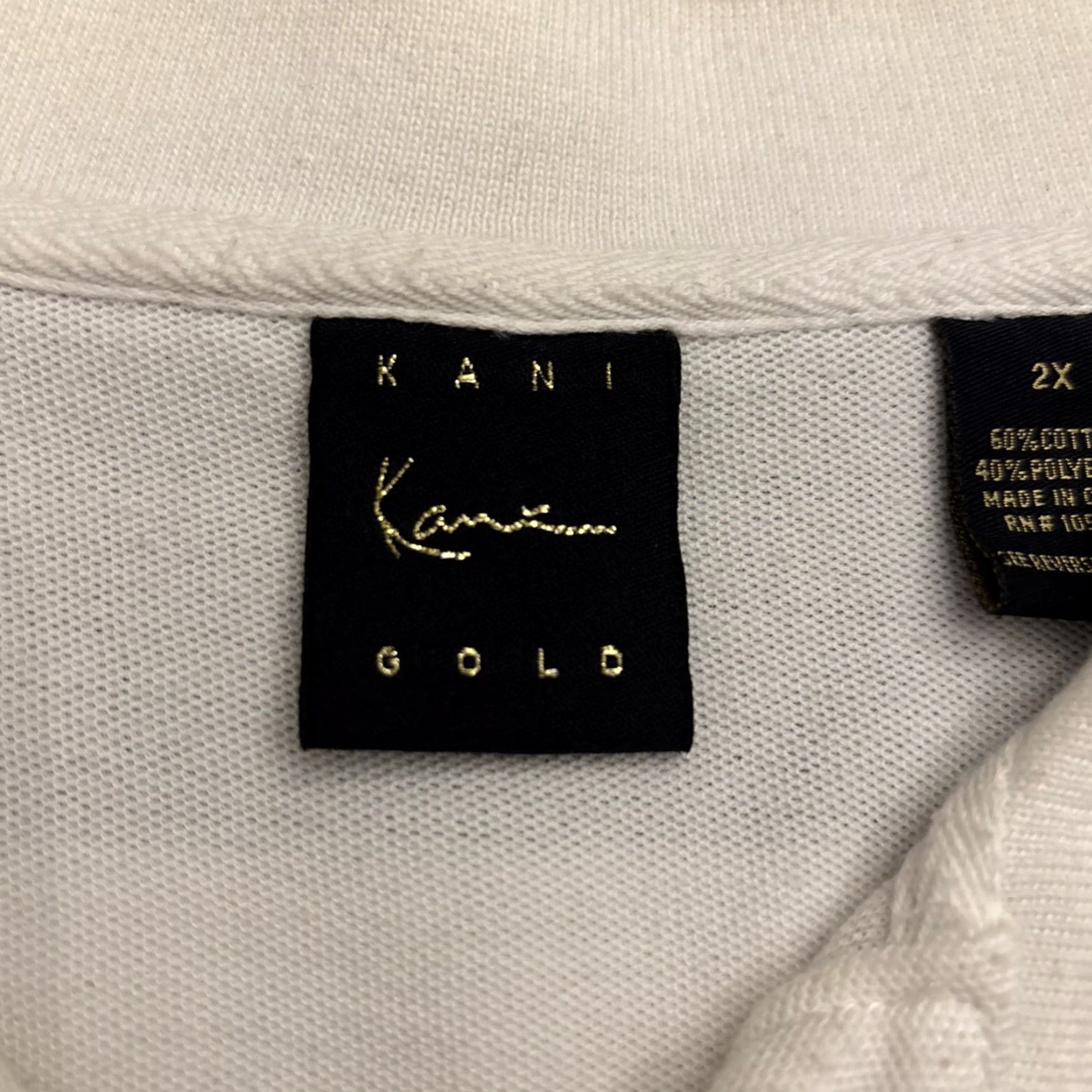 Karl Kani VINTAGE Karl Kani Polo Shirt Striped Brown Green 2XL Men Short Sleeve 90s Hip Hop Classic Mens Size US XXL / EU 58 / 5 - 3 Thumbnail