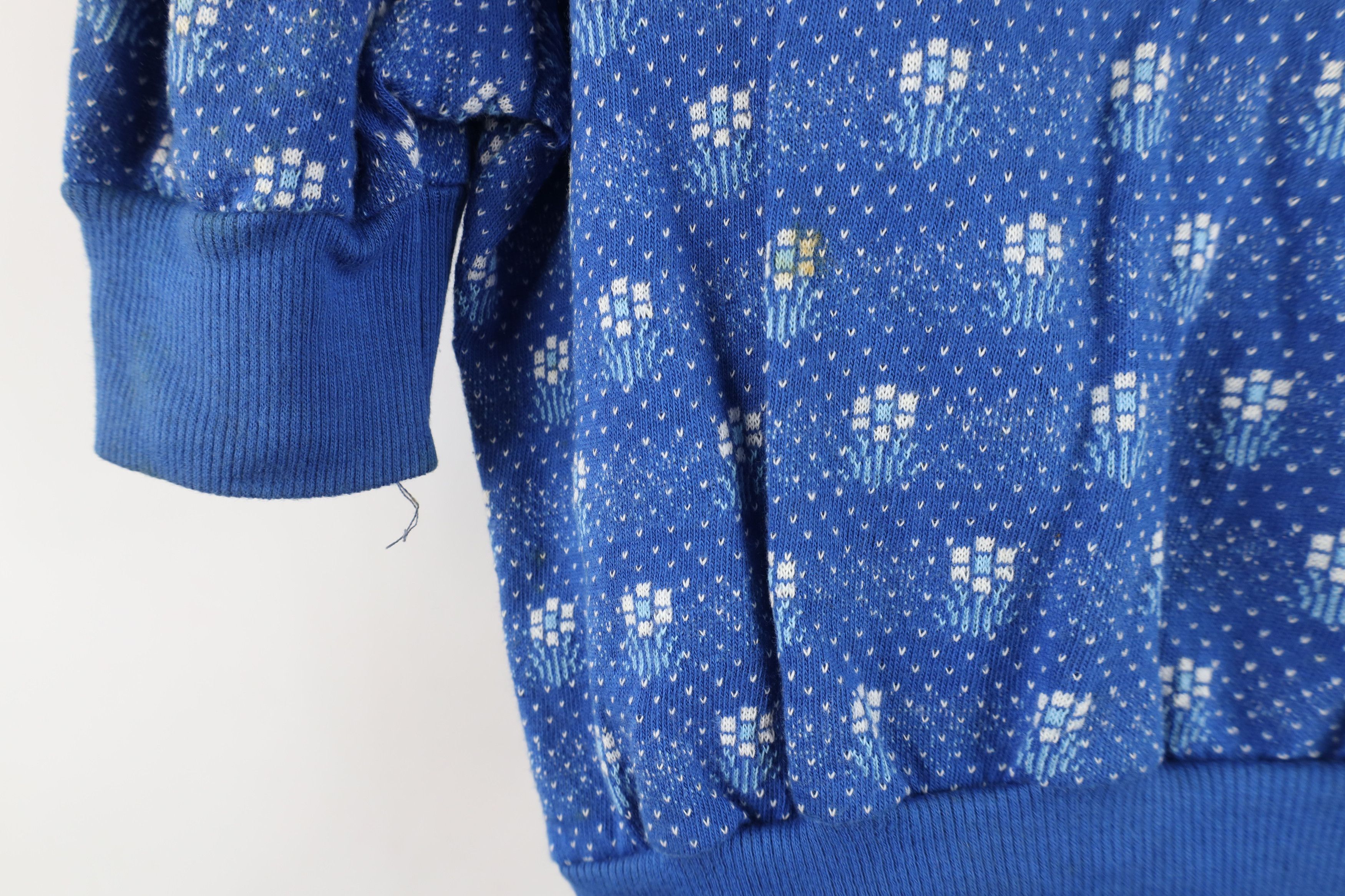 Vintage Vintage 60s Streetwear Flower Lace Knit Polo Shirt USA Size M / US 6-8 / IT 42-44 - 10 Thumbnail