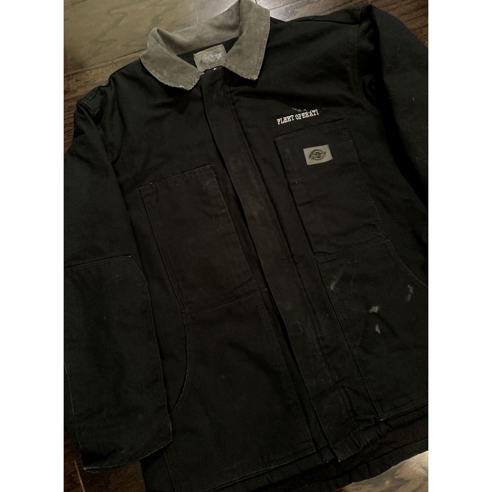 Dickies VINTAGE Dickies Insulated Black Canvas Work Chore Farm Trucker Hipster Jacket Mens XL Size US XL / EU 56 / 4 - 2 Thumbnail