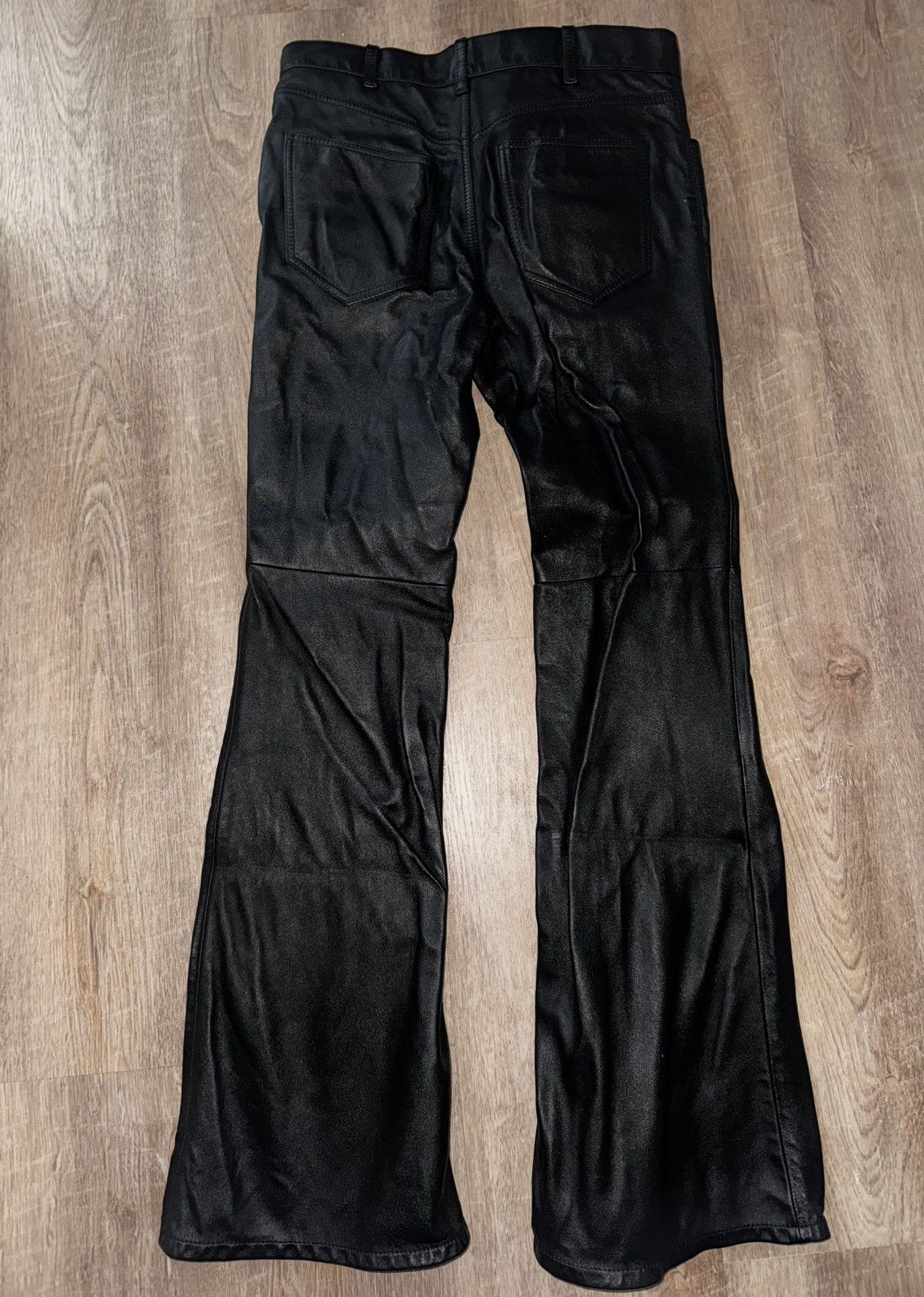 Celine Celine Leather Pants Flared 40 Size 27" / US 4 / IT 40 - 8 Thumbnail