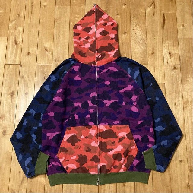 Bape BAPE Crazy Camo Full Zip Hoodie a bathing ape NIGO Size US L / EU 52-54 / 3 - 1 Thumbnail