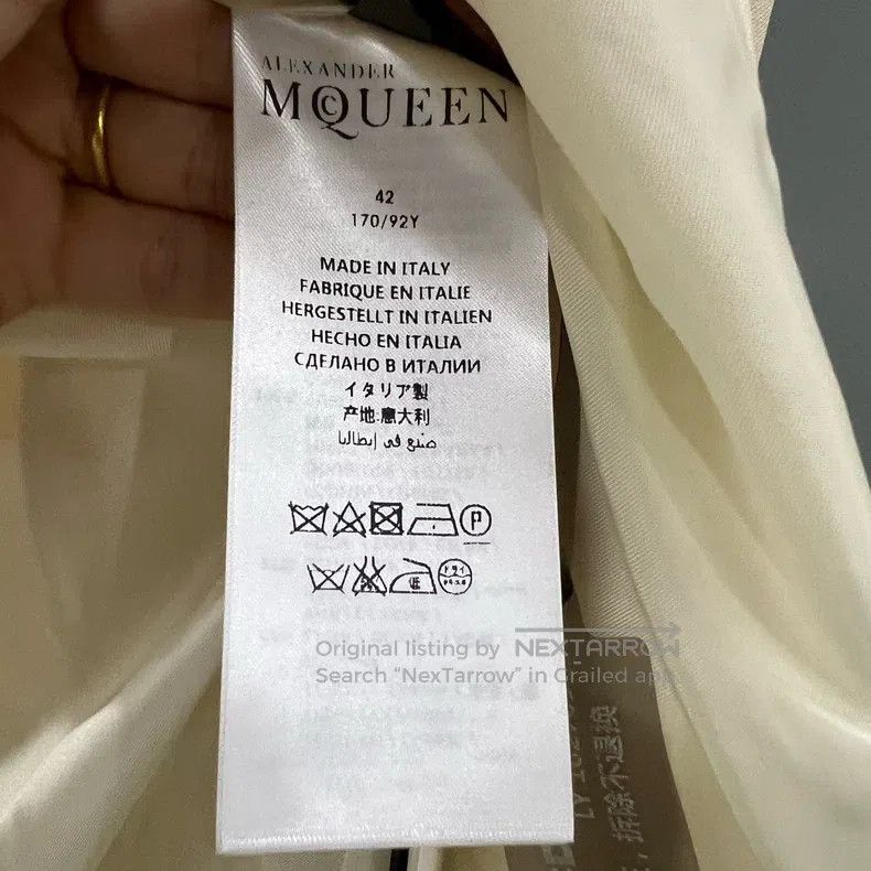 Alexander McQueen Alexander Mcqueen Beige suit coat Size M / US 6-8 / IT 42-44 - 3 Thumbnail