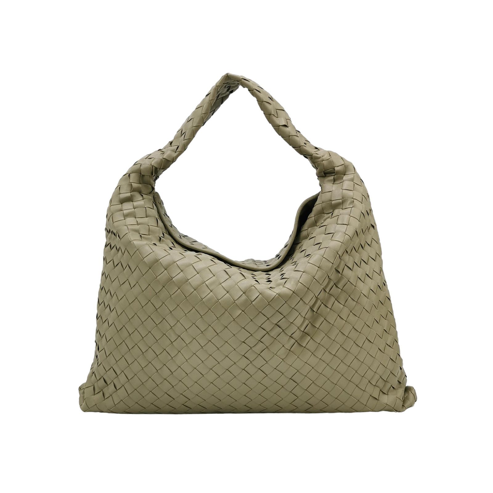 Bottega Veneta Bottega Veneta Hop Intrecciato Leather Large Hobo Bag Size ONE SIZE - 1 Thumbnail