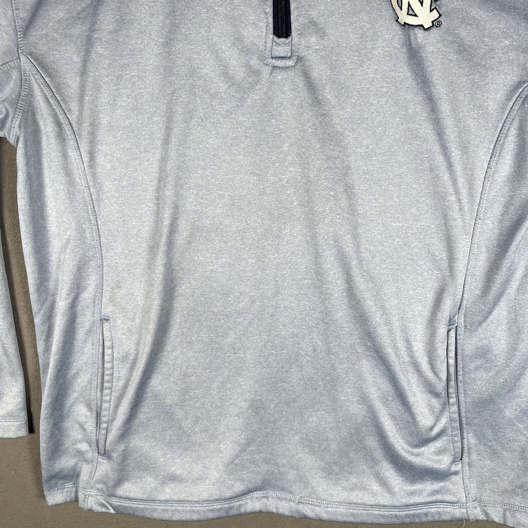 Vintage Knights Apparel University North Carolina Tar Heels 1/4 Zip Pullover Men's Medium Carolina Blue & Navy Blue Size US M / EU 48-50 / 2 - 5 Thumbnail