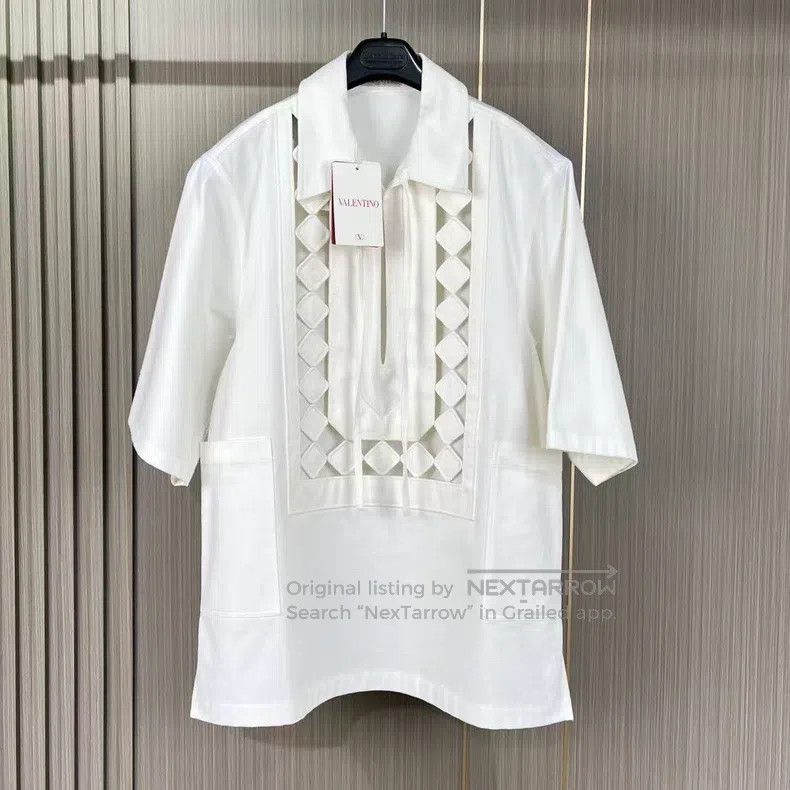 Valentino Valentino Heavy work cut-out streamer shirt Size S / US 4 / IT 40 - 1 Thumbnail