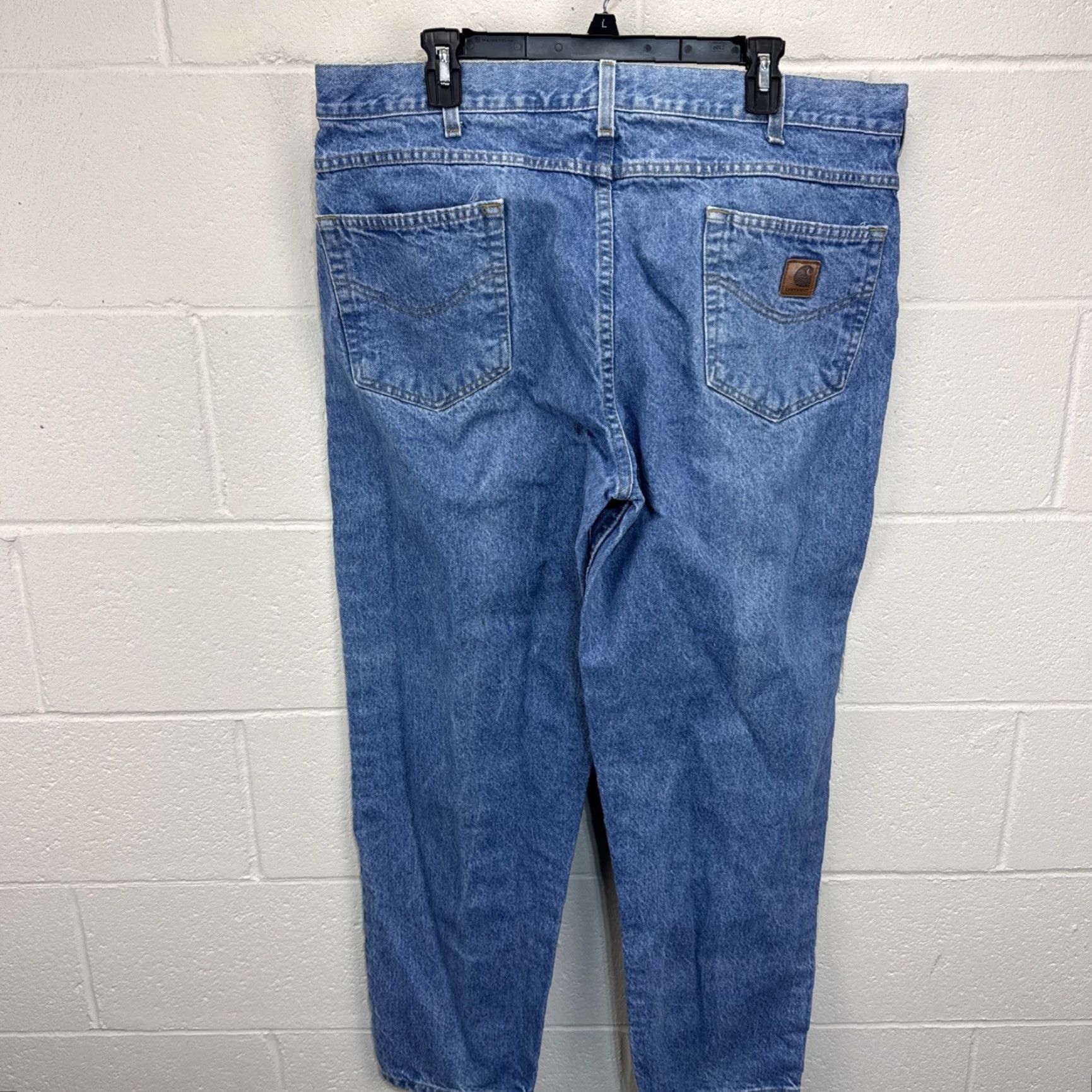 Carhartt Carhartt Mens Jeans Denim Relaxed Fit Medium Wash 40x30 Carhartt Logo 5-Pocket Style Straight Vintage No Mens Size US 40 / EU 56 - 6 Thumbnail