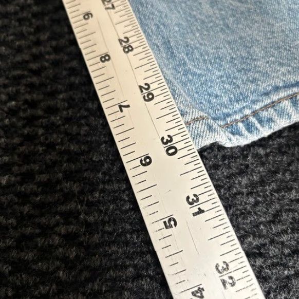 Denime AG Adriano Goldschmied Jeans Women 34" Light Wash Straight Leg Button Fly Denim Jeans Size 24" / US 00 / IT 34 - 7 Thumbnail