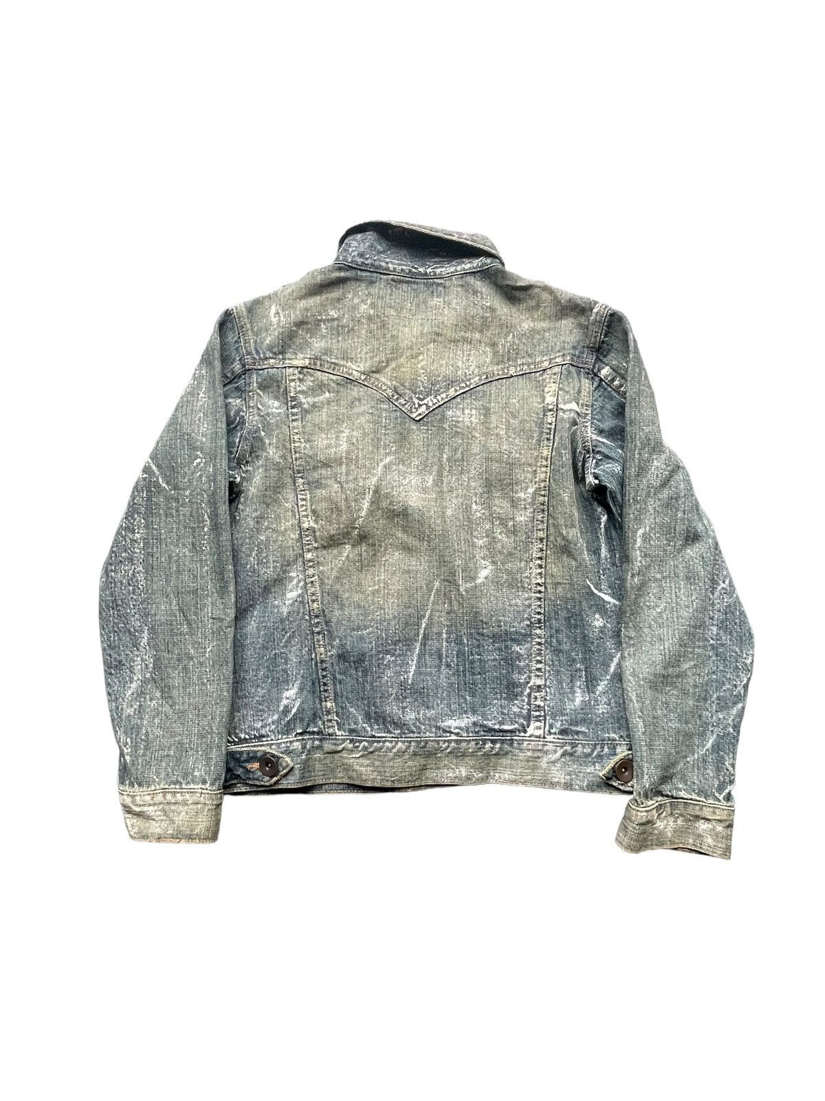 Japanese Brand Big Shark Painted Denim Jacket Size US S / EU 44-46 / 1 - 5 Thumbnail