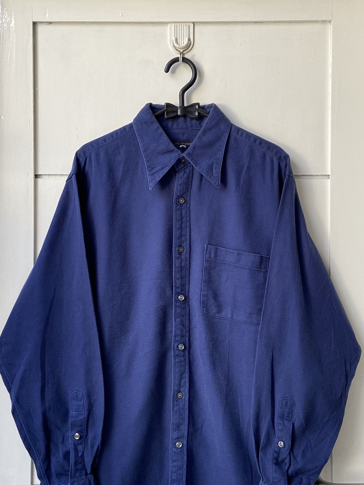 Issey Miyake × Japanese Brand × Tete Homme TETE HOMME Navy Shirt Size US M / EU 48-50 / 2 - 2 Thumbnail