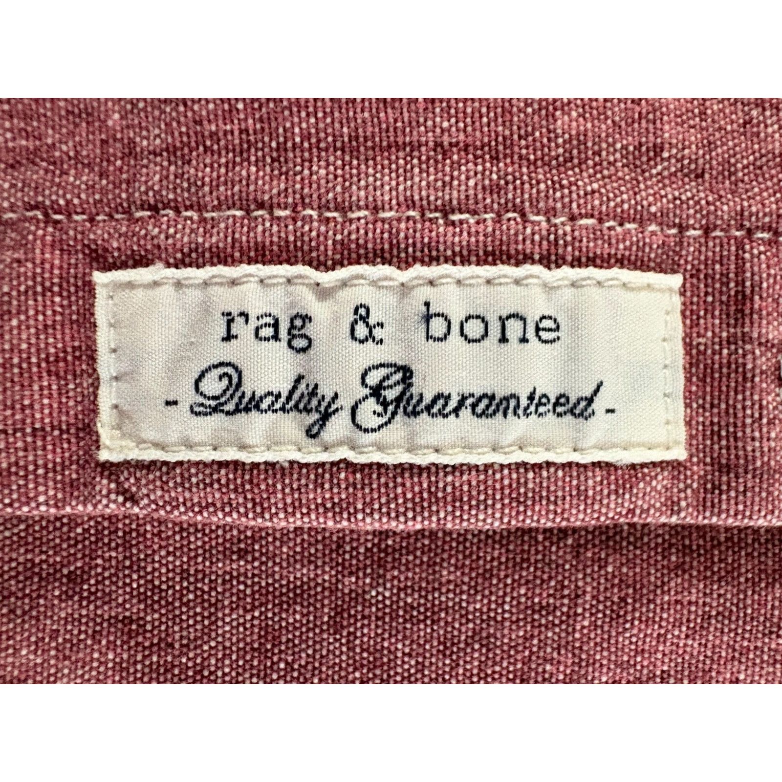 Rag & Bone Rag & Bone The Trail Denim Shirt size L color Red NWOT Size US L / EU 52-54 / 3 - 5 Thumbnail