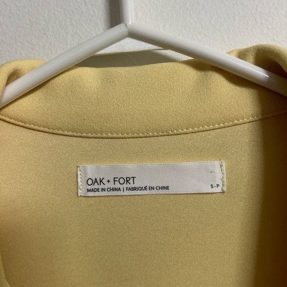 Oak + Fort Oak + Fort Yellow Cropped Button Up Shirt Size S / US 4 / IT 40 - 3 Thumbnail