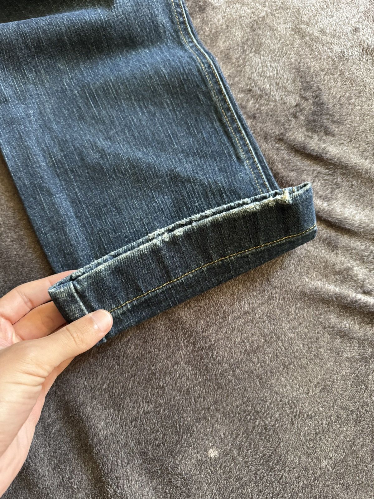 Dolce & Gabbana Vintage Navy Military Style Button Front Denim Jeans Size 27" / US 4 / IT 40 - 18 Thumbnail