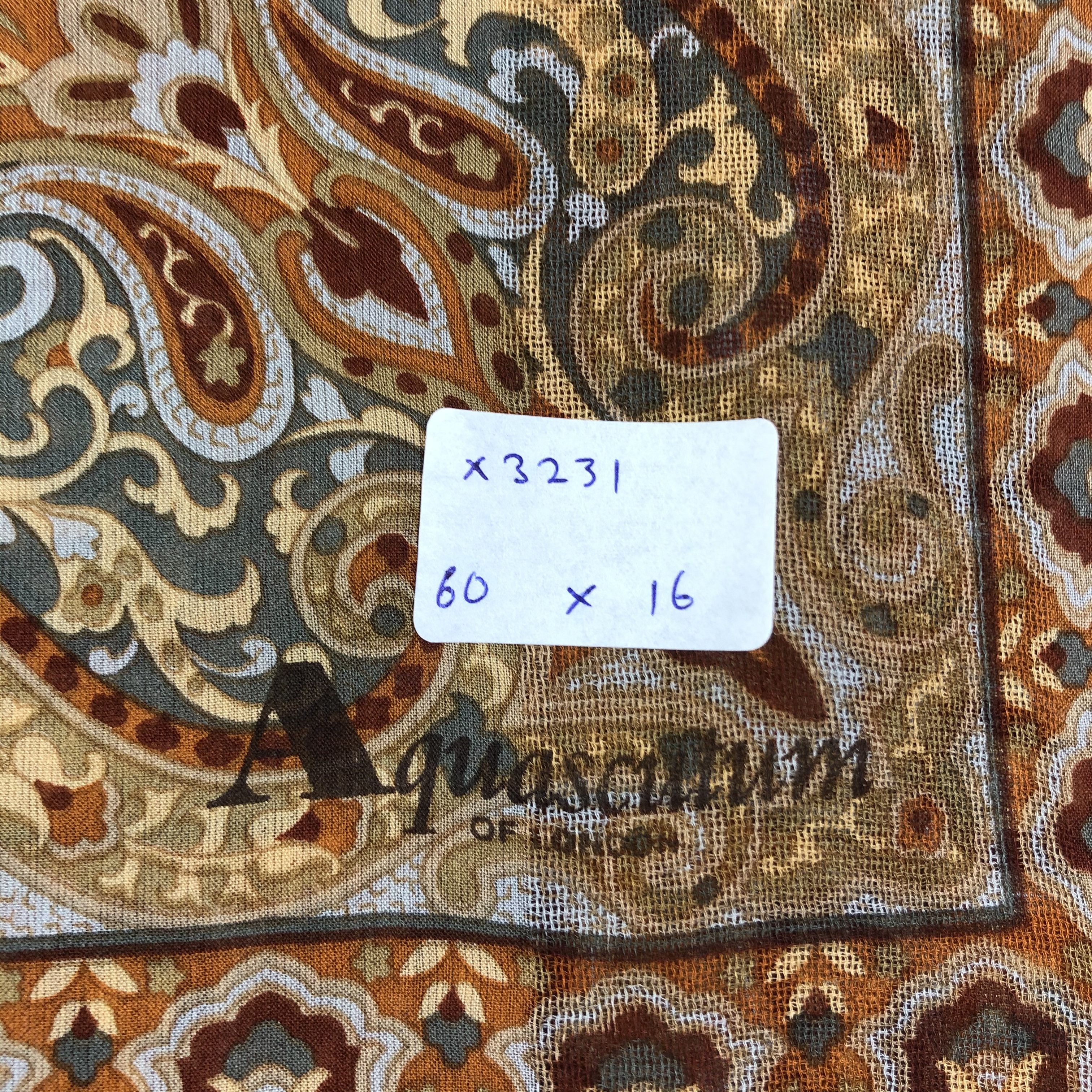 Aquascutum × Vintage Vintage Aquascutum Silk Scarf Size ONE SIZE - 7 Thumbnail