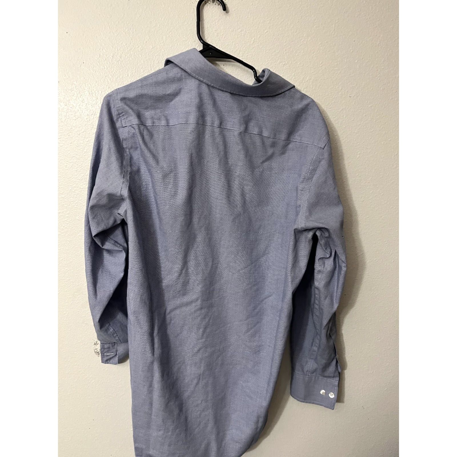 Michael Kors Michael Kors Button-Up Shirt Men Regular 15.5 Long Sleeve Blue Non Iron Size US M / EU 48-50 / 2 - 2 Thumbnail