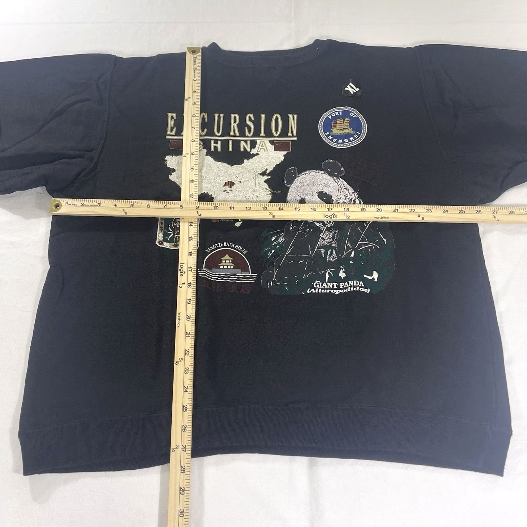 Vintage VINTAGE NOS Galt Sand XL Sweatshirt GIANT PANDA China Excursion 90s Big Graphic Sweatshirt Black XL Size US XL / EU 56 / 4 - 3 Thumbnail