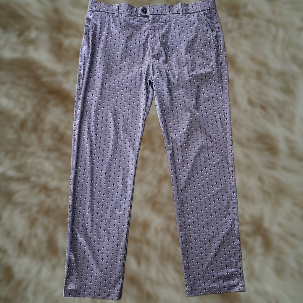Vintage Greyson Montauk Pants Mens 38x32 Golf Stretch Performance Queen Bee AOP Animals Size US 38 / EU 54 - 1 Thumbnail