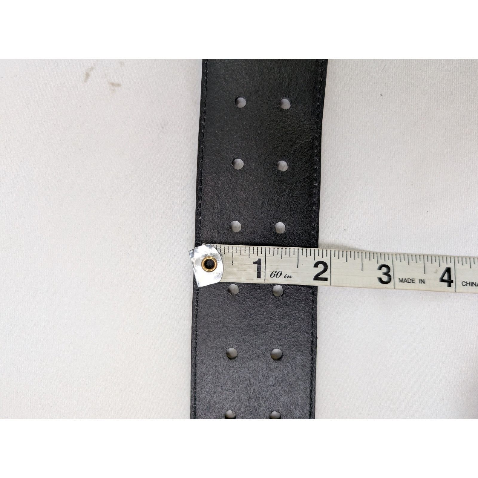 Balenciaga o1rshd1 Size: 75cm / Vegetal Calf Belt in Black Size 30 - 10 Thumbnail