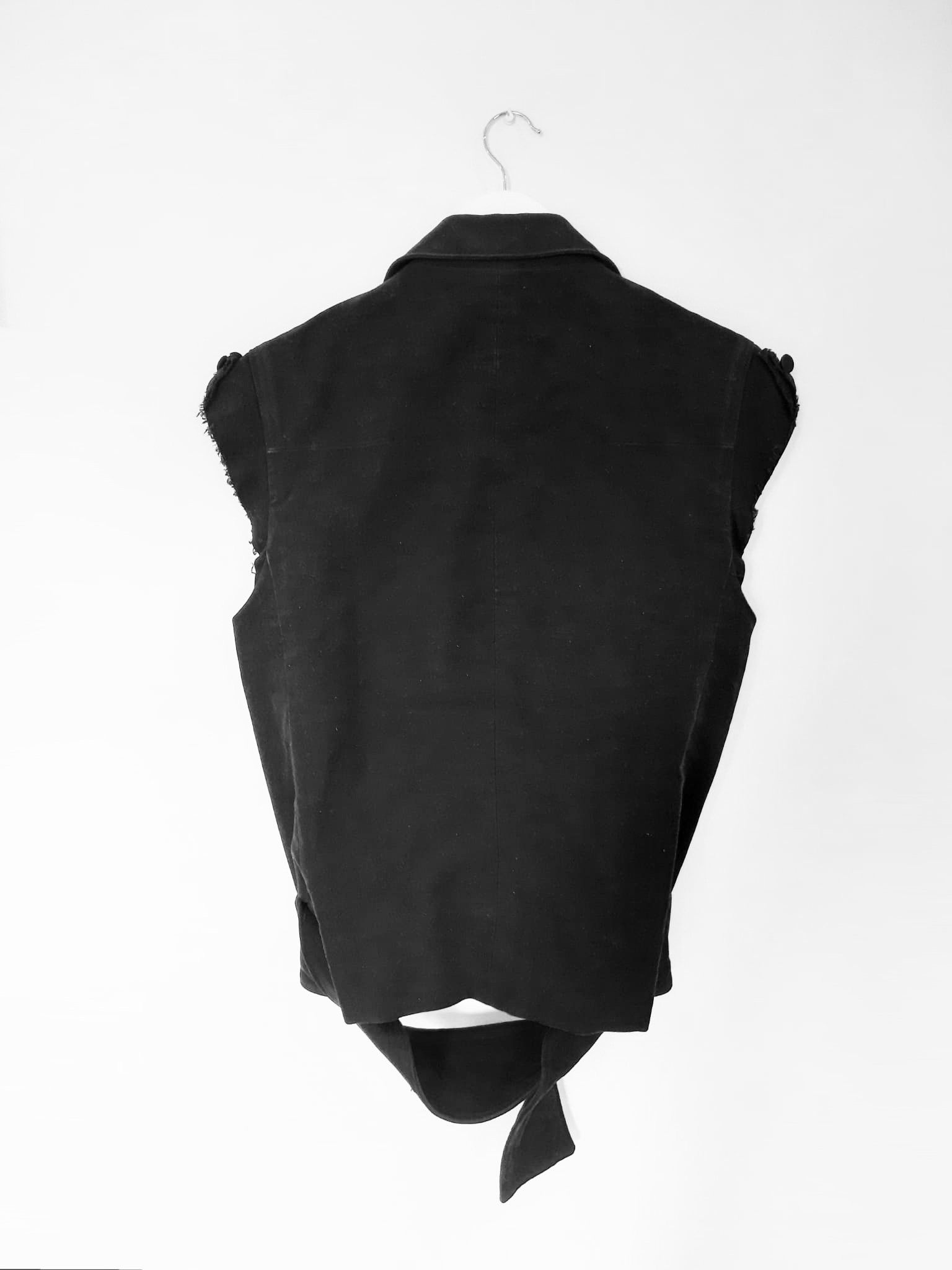 Dior × Hedi Slimane Dior FW03 "Luster" Wool Moleskin Napoleon Military Vest Size US M / EU 48-50 / 2 - 4 Thumbnail