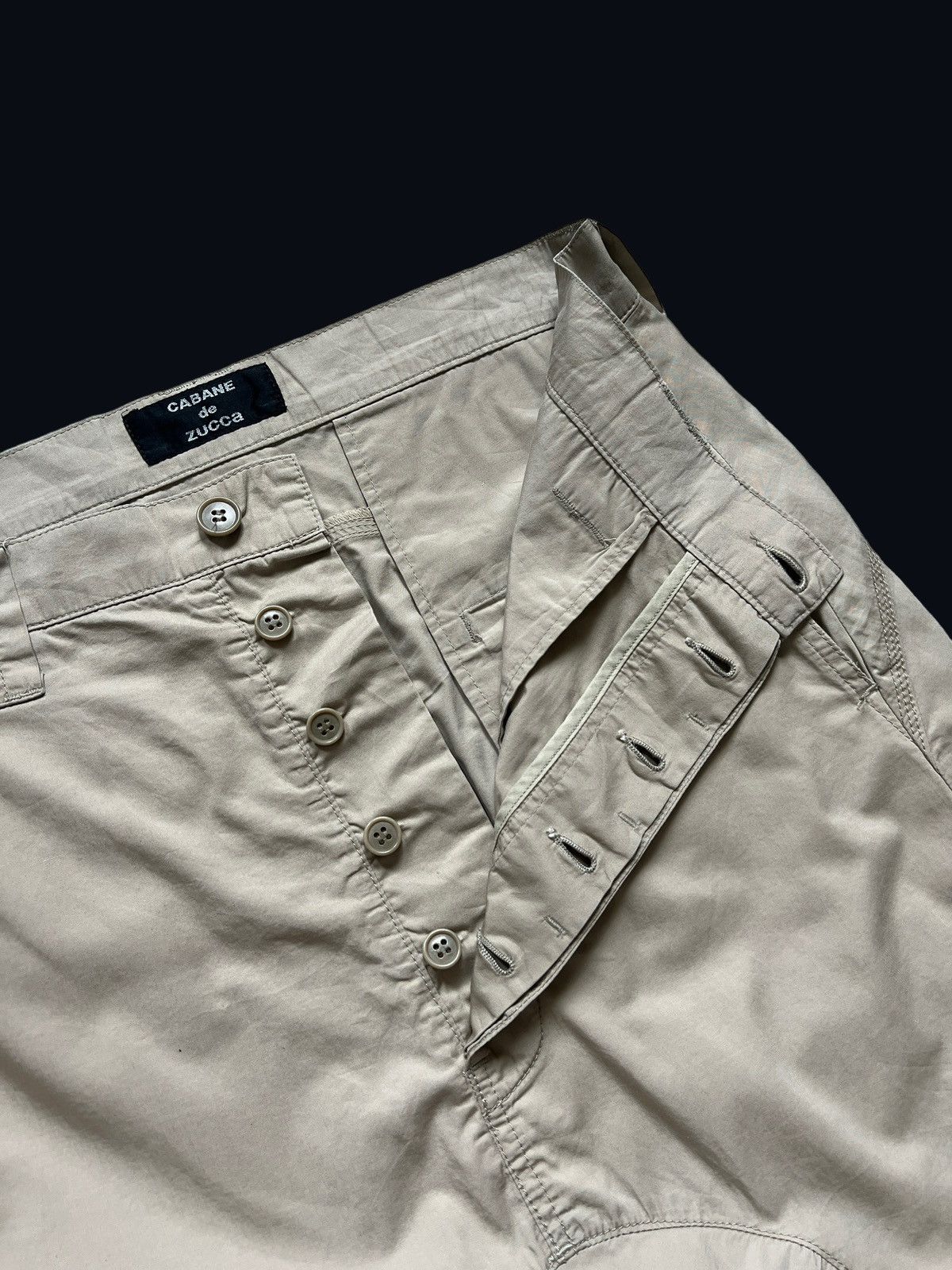CABANE de ZUCCa Vintage Cabane de Zucca Drop Crotch Shorts Size US 33 - 10 Thumbnail