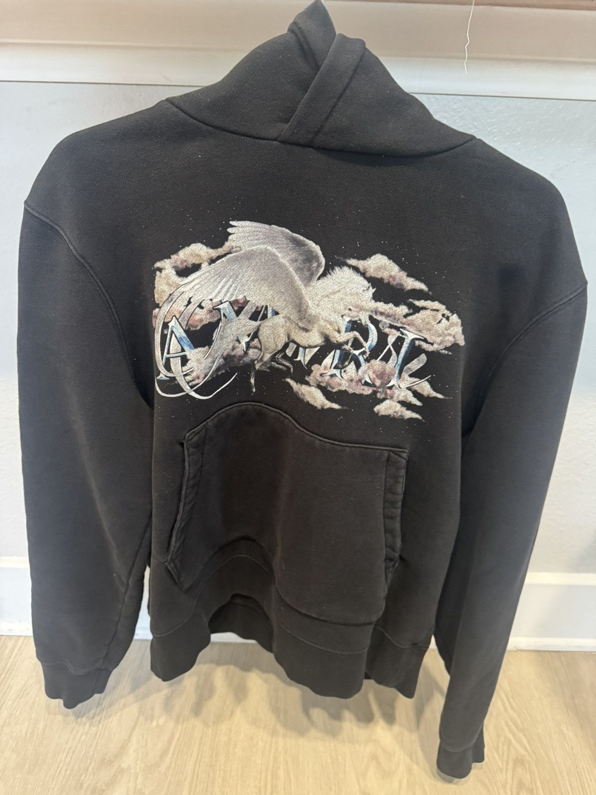 Amiri Amiri “Pegasus” script Hoodie Size US M / EU 48-50 / 2 - 1 Thumbnail