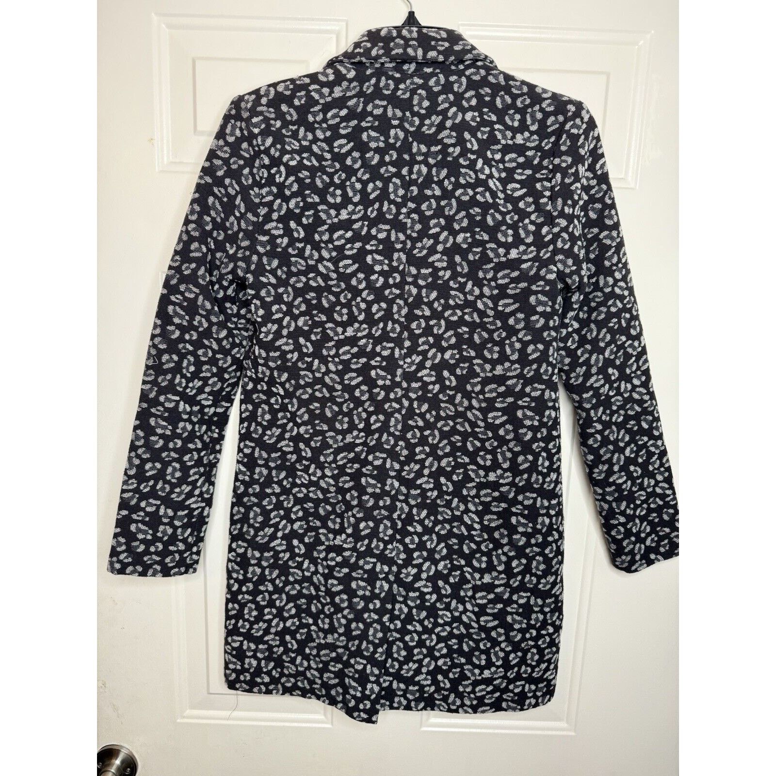 Lucky Brand Lucky Brand Leopard Long Jacket Blazer Womens XS Black Grey Size XS / US 0-2 / IT 36-38 - 9 Thumbnail