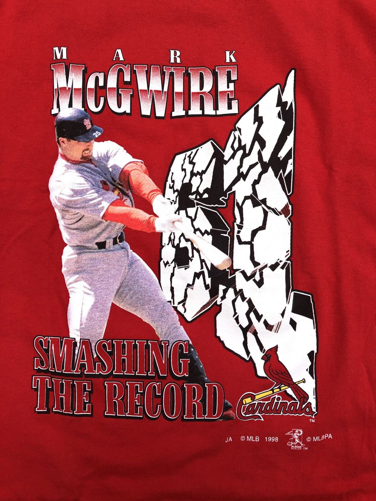 MLB Vintage 1998 MLB St. Louis Cardinals Mark McGwire T-Shirt Size US L / EU 52-54 / 3 - 3 Thumbnail