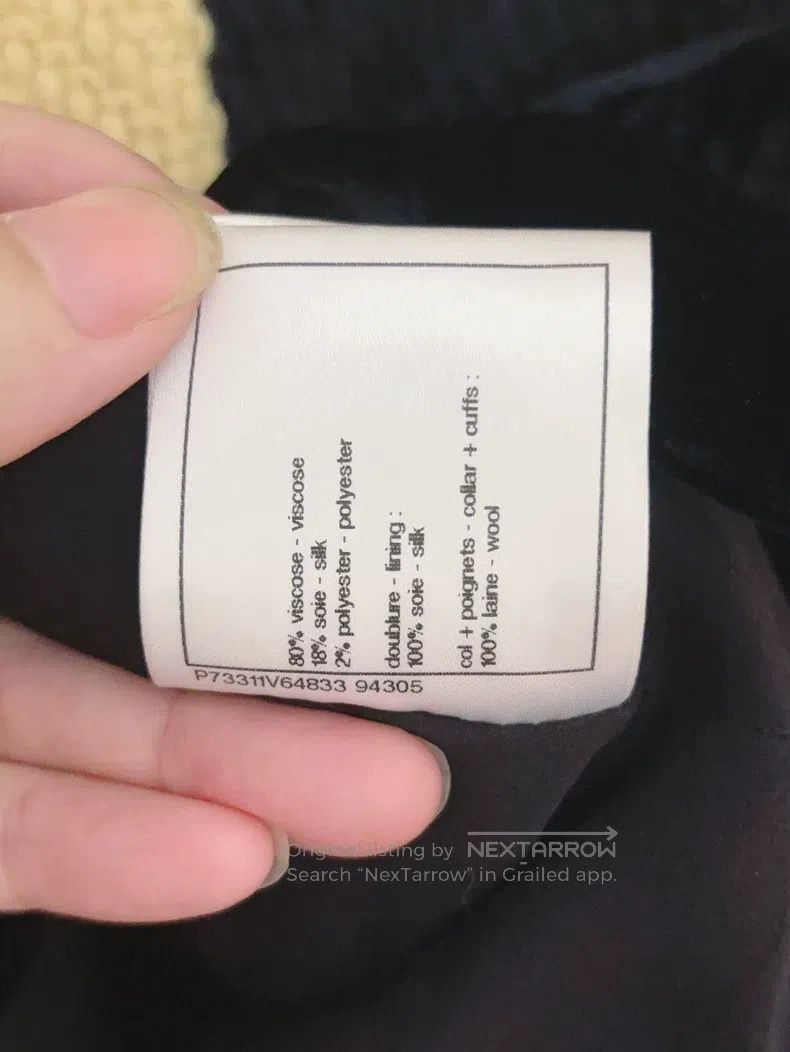 Chanel Chanel Velvet colour-blocked coat Size XS / US 0-2 / IT 36-38 - 5 Thumbnail