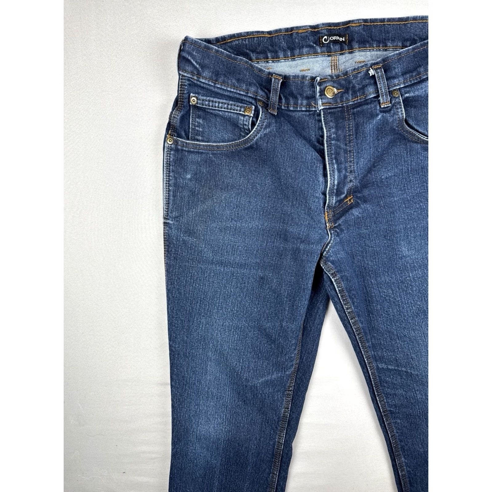 Vintage Origin Jeans Blue 36x32 Maverick Work Jean Grown & Sewn Legit Fit Straight Leg Jeans Mens Regular Blue USA 90s Theme Size US 36 / EU 52 - 6 Thumbnail