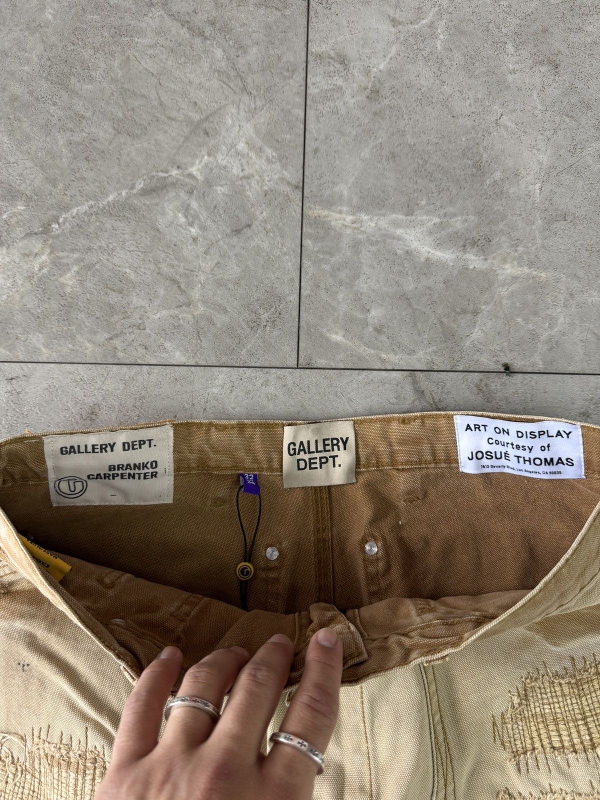 Gallery Dept. Gallery Dept Branko Carpenter Denim Jeans Tan Size US 32 / EU 48 - 3 Thumbnail