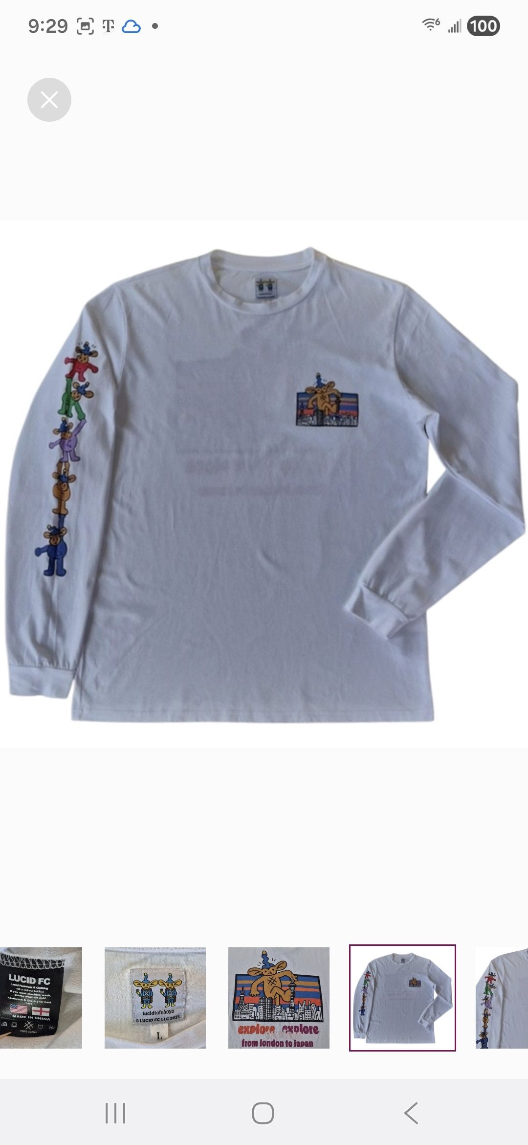 Lucid FC LUCID FC × TOFUBOYO Explore Long-Sleeve T-Shirt Size US L / EU 52-54 / 3 - 6 Thumbnail