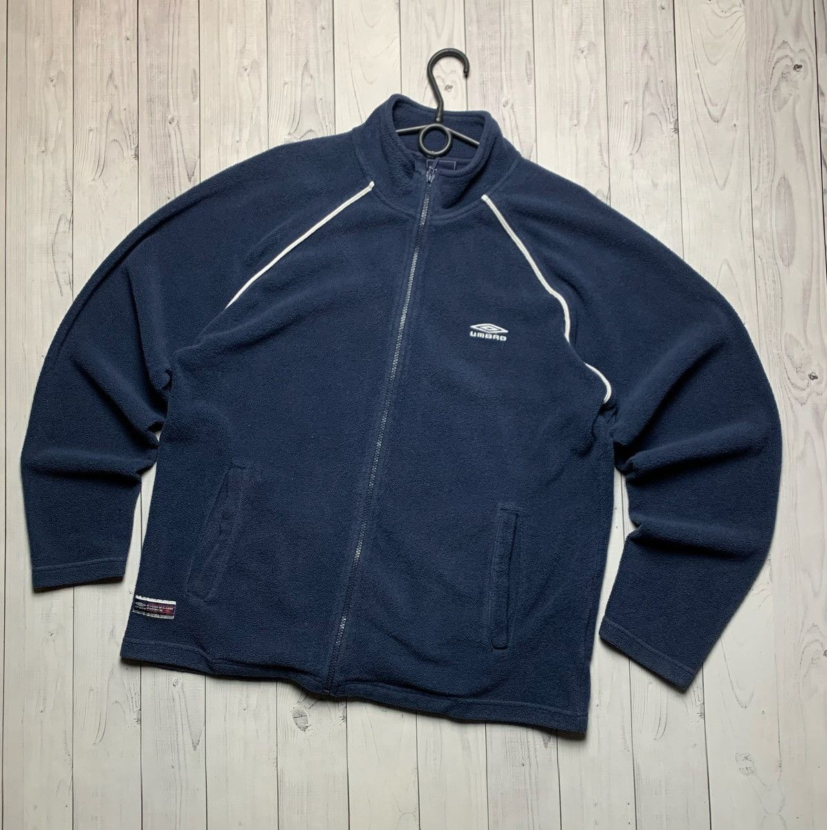 Vintage Umbro fleece zip jacket size L logo