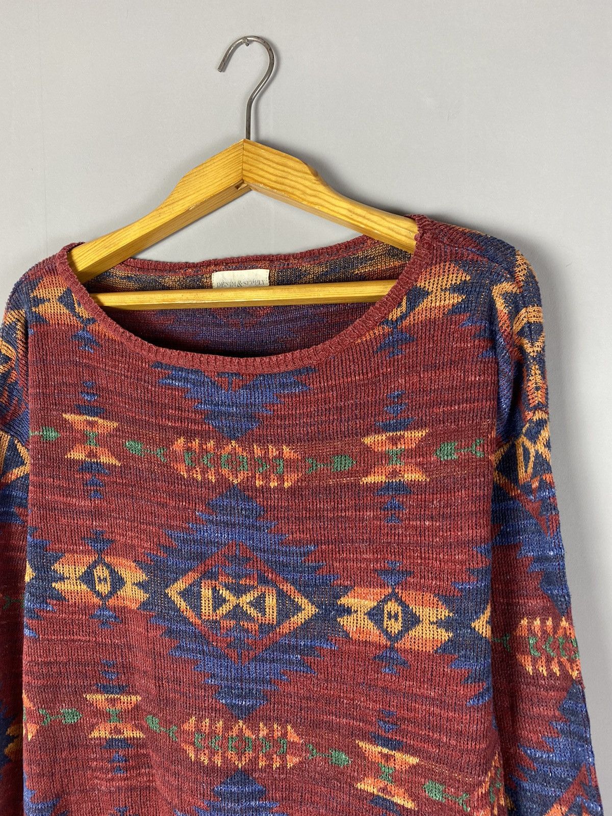 Denim & Supply Ralph Lauren 90s vintage Polo Ralph Lauren Aztec sweater Size US S / EU 44-46 / 1 - 2 Thumbnail
