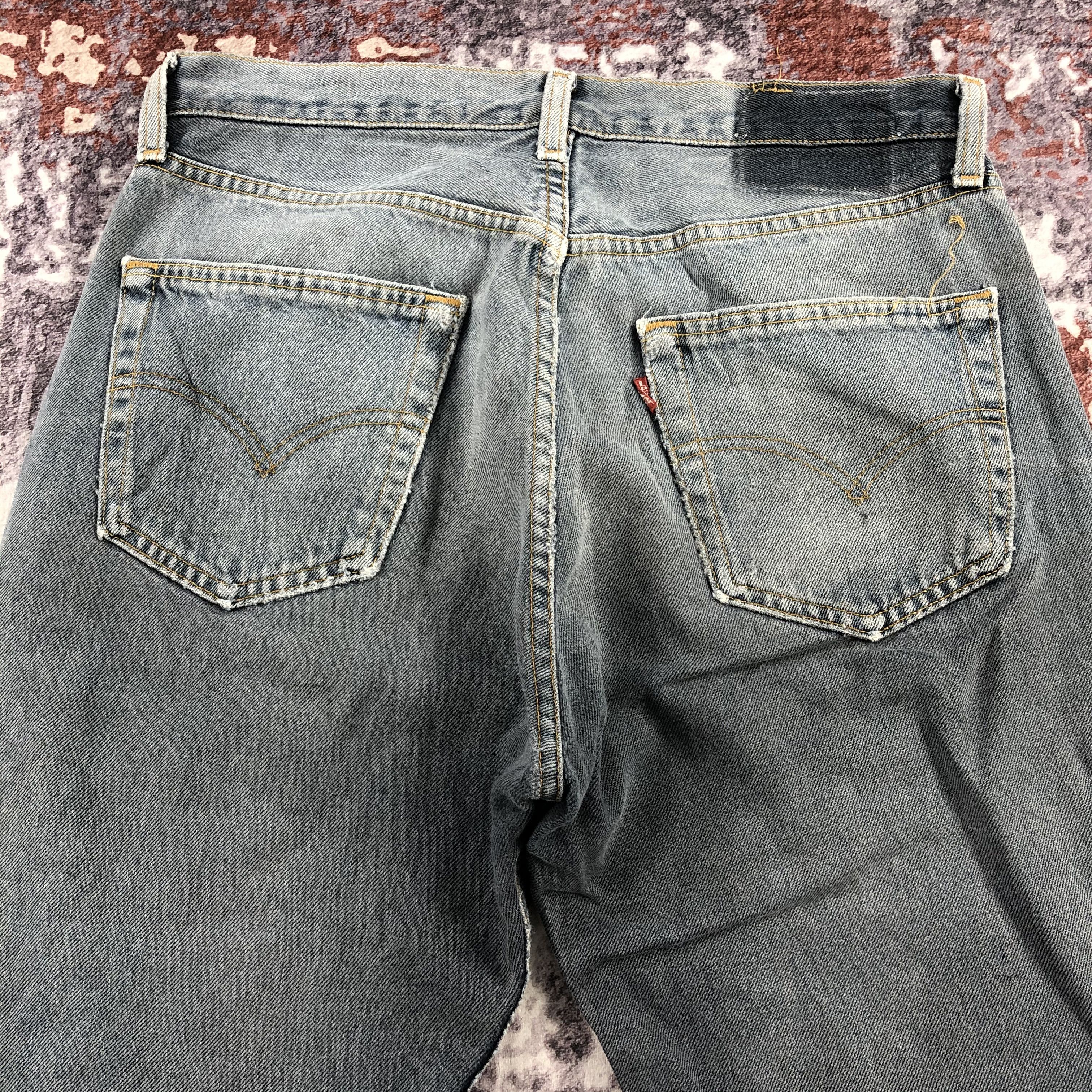 Levi's 90s Vintage Levis 501 Faded Black Jeans-JM2266 Size US 32 / EU 48 - 6 Thumbnail