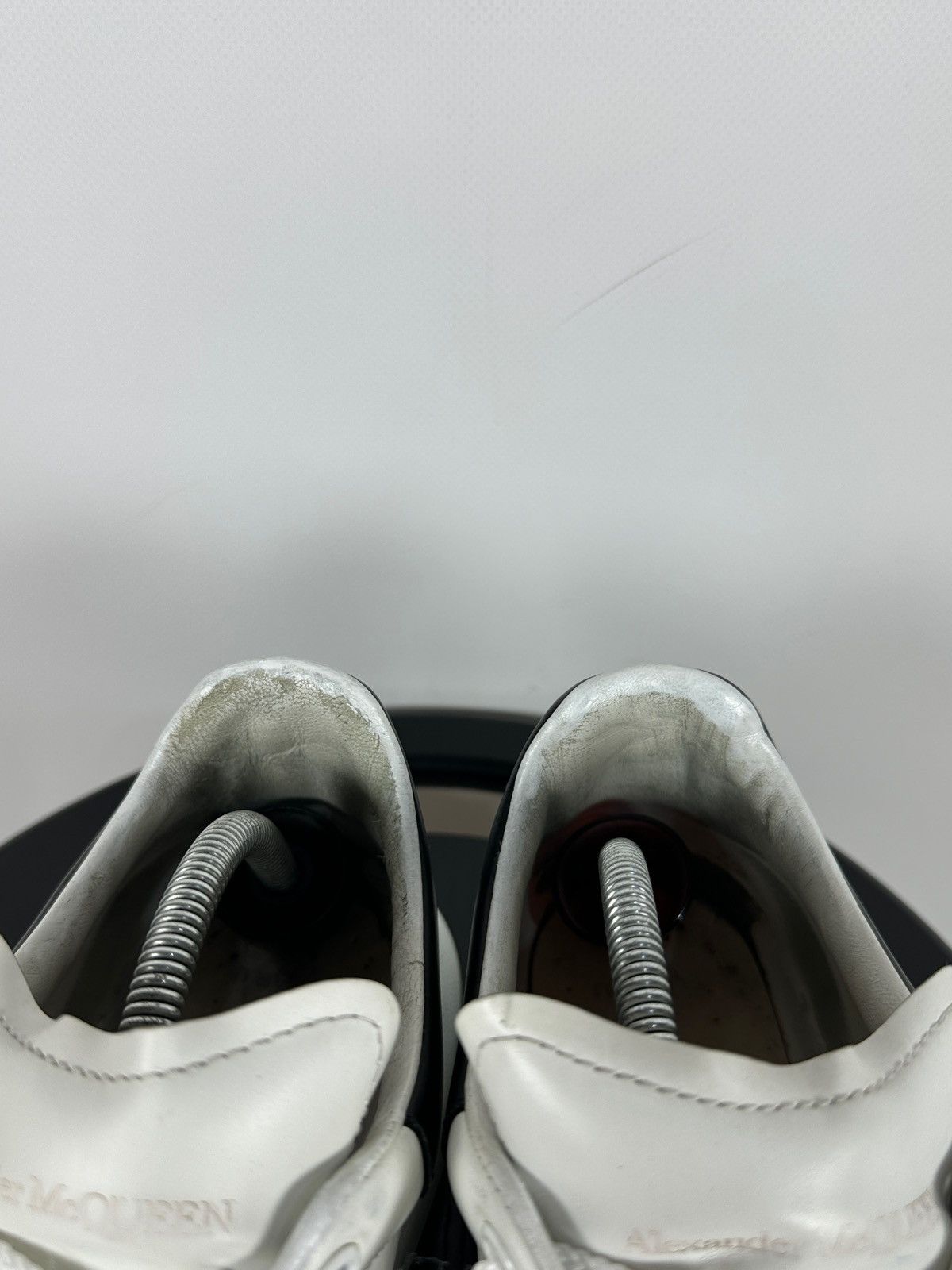 Alexander McQueen Alexander McQueen Oversized White Leather Sneakers Size US 9.5 / EU 42-43 - 25 Thumbnail