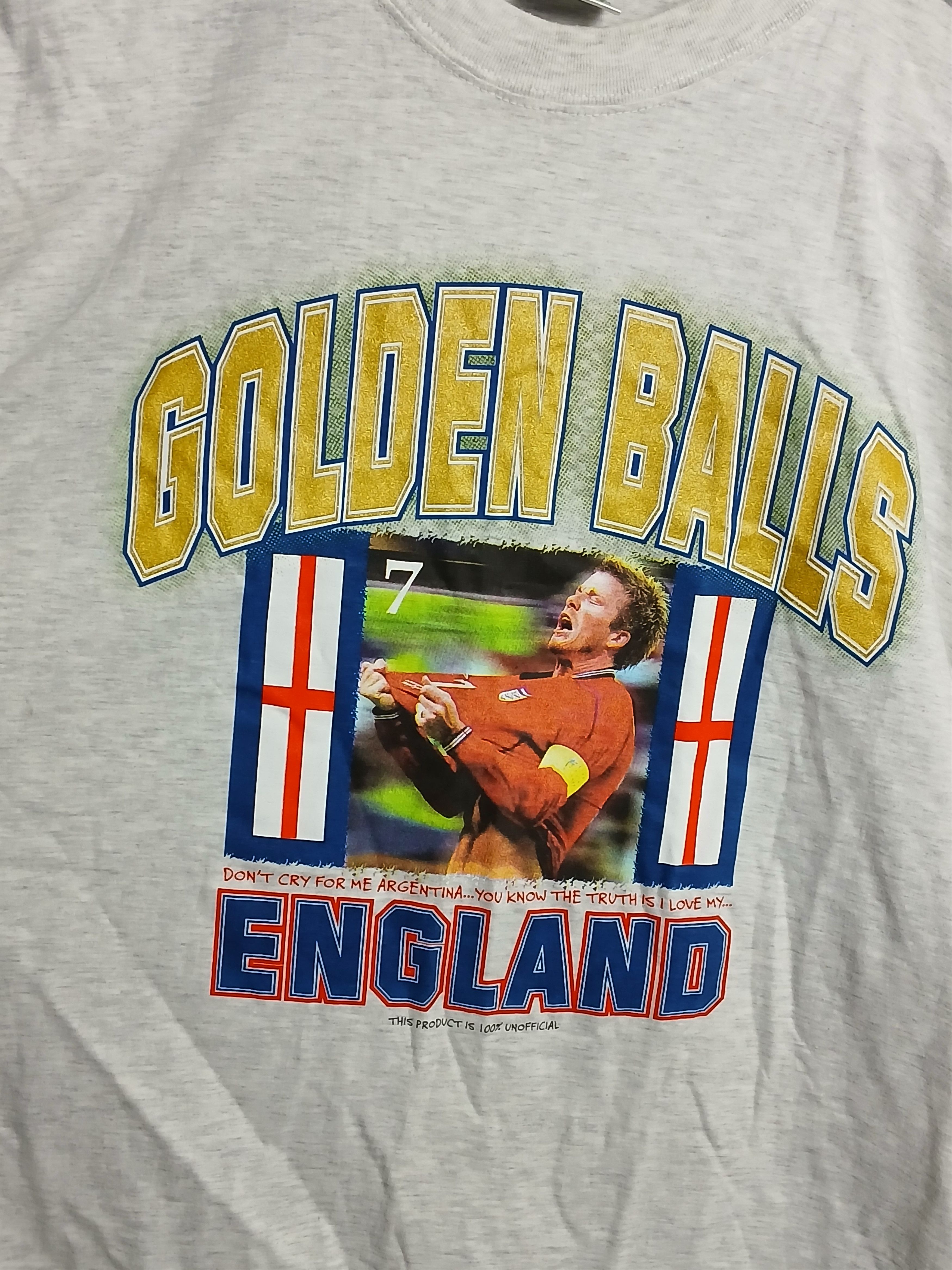 David Beckham × Vintage Vintage David Beckham Football T-Shirt Size US L / EU 52-54 / 3 - 3 Thumbnail