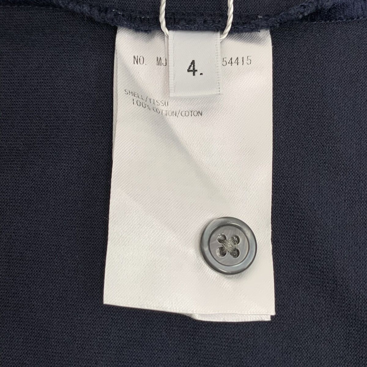 Thom Browne THOM BROWNE navy blue striped cotton short sleeve T-shirt Size US L / EU 52-54 / 3 - 7 Thumbnail