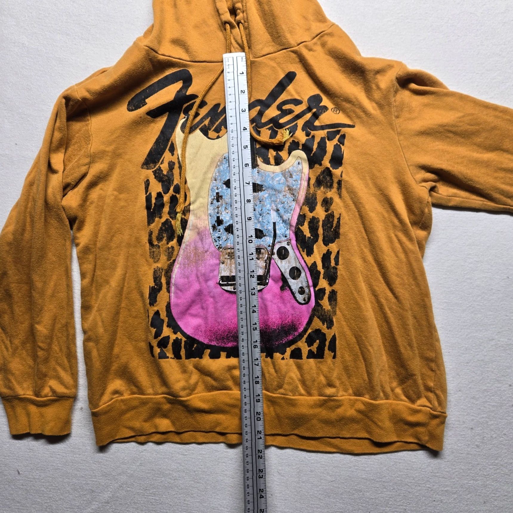 Fender Fender Shirt Hoodie Adult Women L Brown Guitar Cheetah Logo Graphic Print Pullover All Seasons Casual Mens? Size L / US 10 / IT 46 - 7 Thumbnail